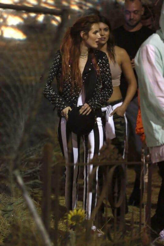 Bella Thorne Stills at "IT" Movie Haunted House in Hollywood