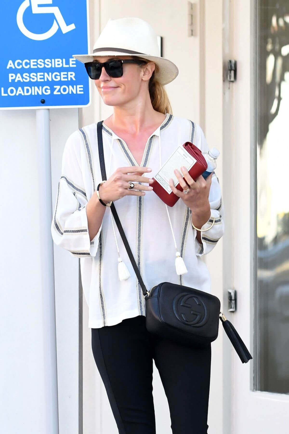 Cat Deeley wears Black Jeans Out and About in Beverly Hills