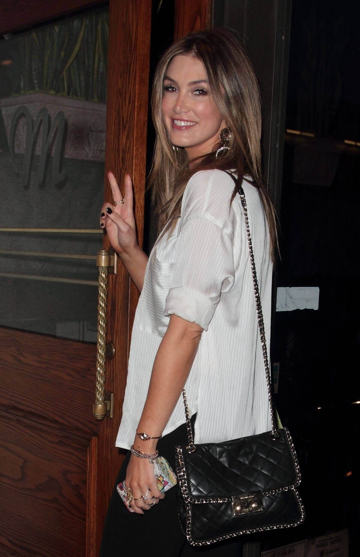 Delta Goodrem Stills at Madeo Restaurant in West Hollywood