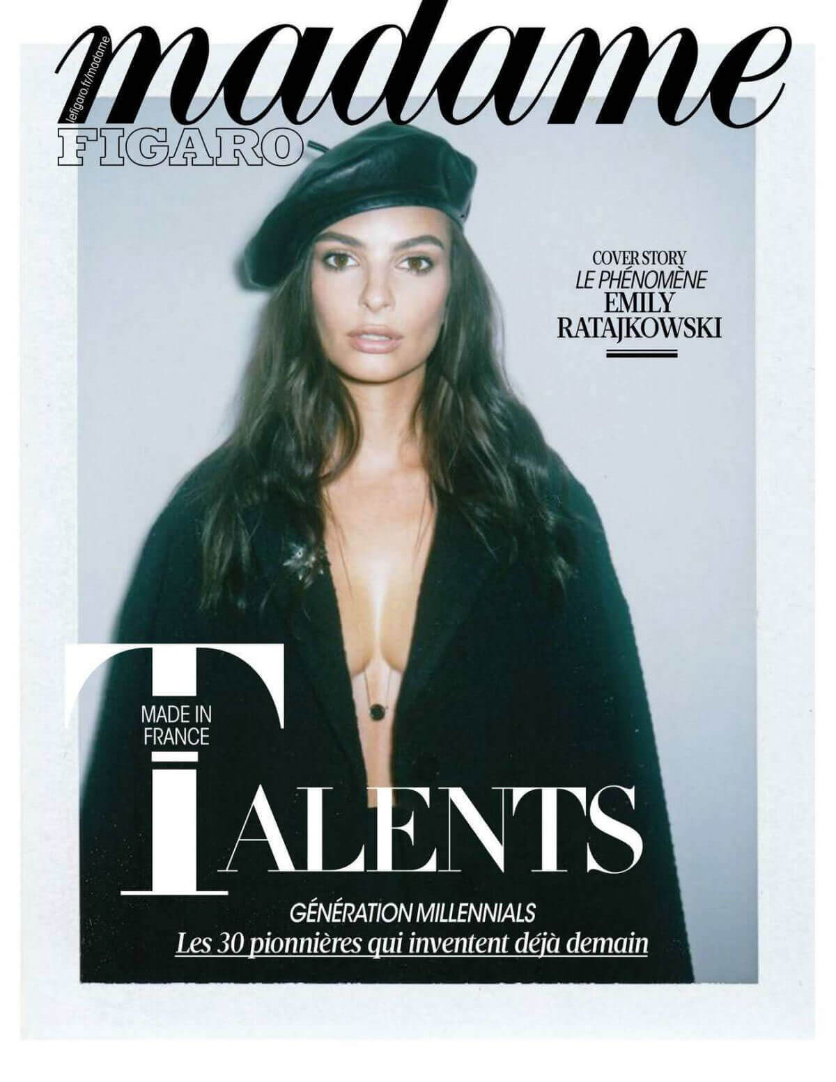 Emily Ratajkowski Poses for Madame Figaro Magazine, September 2017