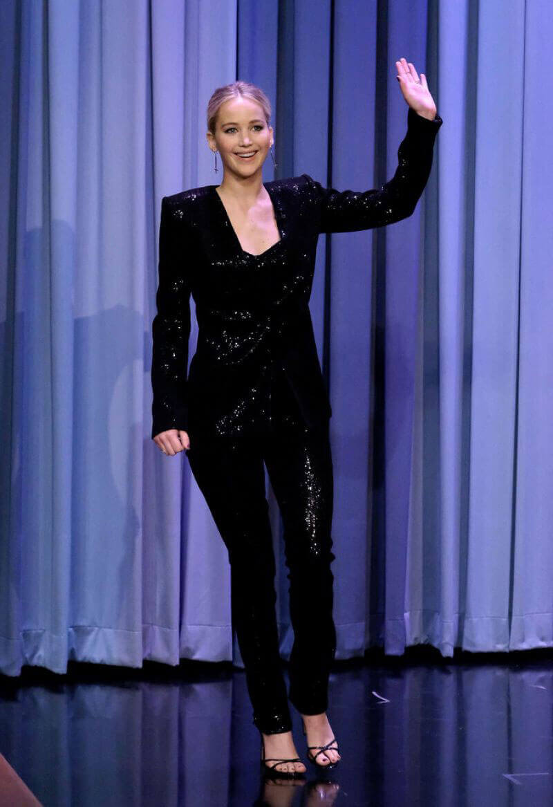 Jennifer Lawrence at Tonight Show Starring Jimmy Fallon in New York