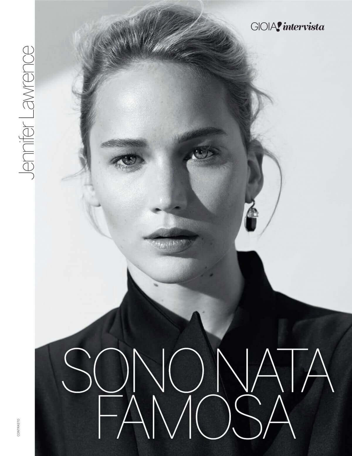 Jennifer Lawrence Stills in Gioia Magazine, September 2017