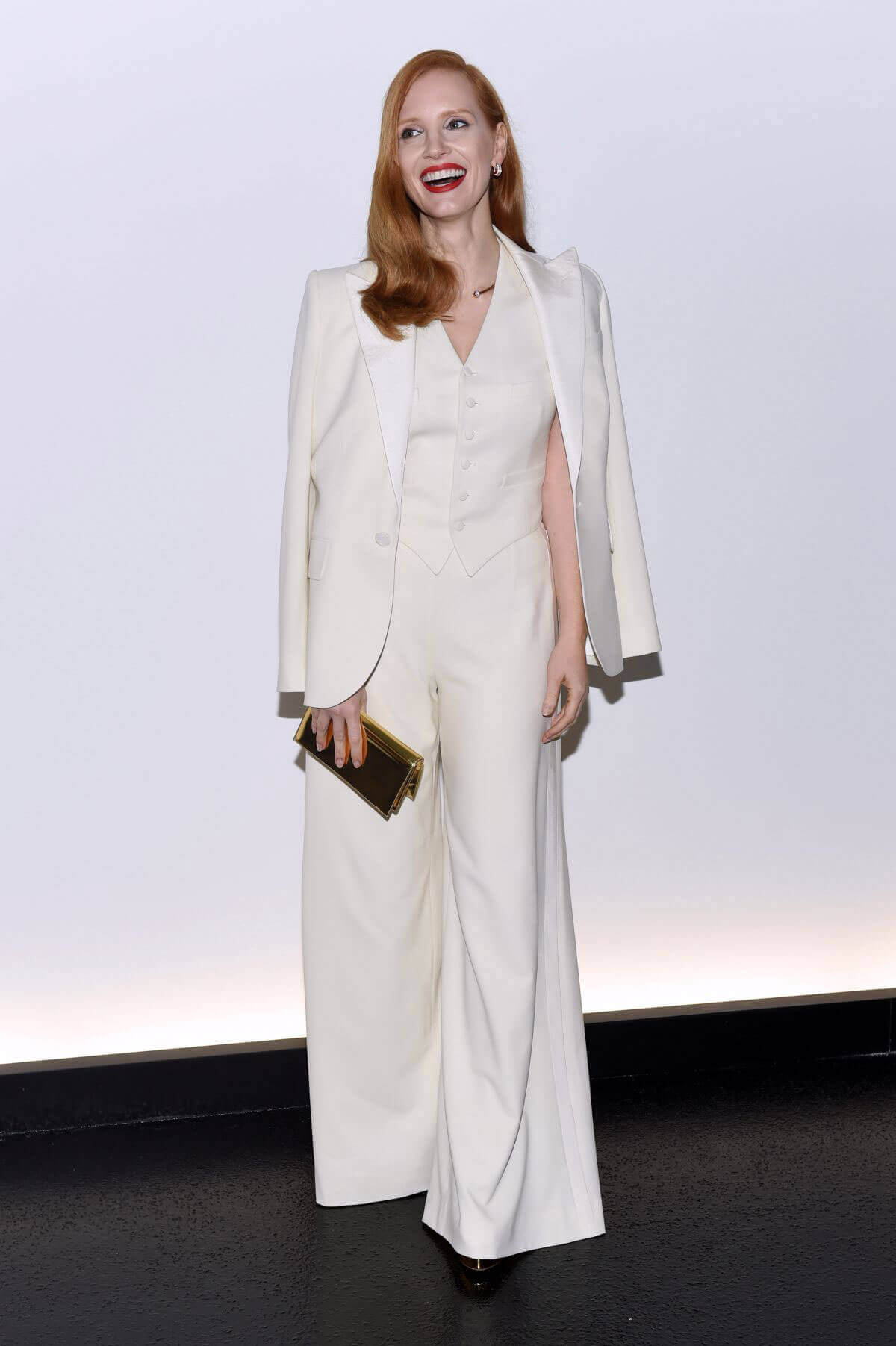 Jessica Chastain at Ralph Lauren Fashion Show Dinner at New York Fashion Week