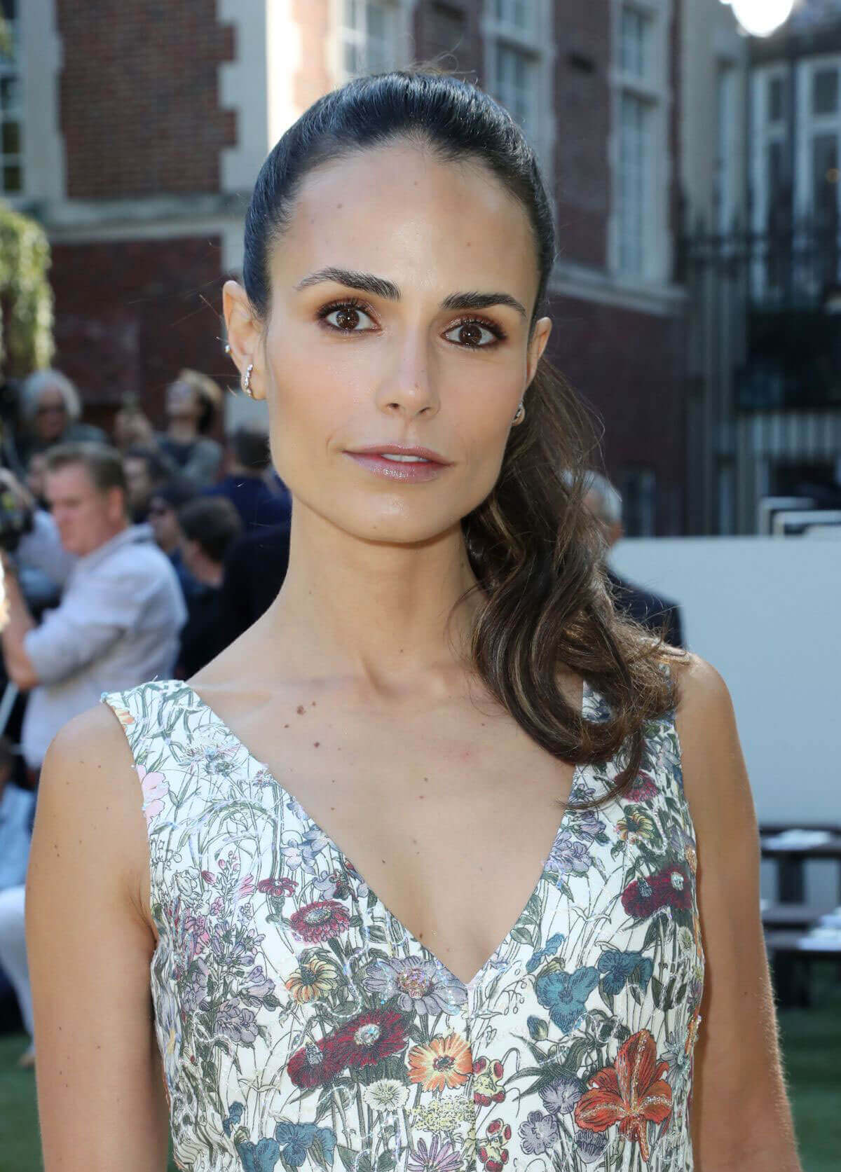 Jordana Brewster Stills at Tory Burch Fashion Show in New York