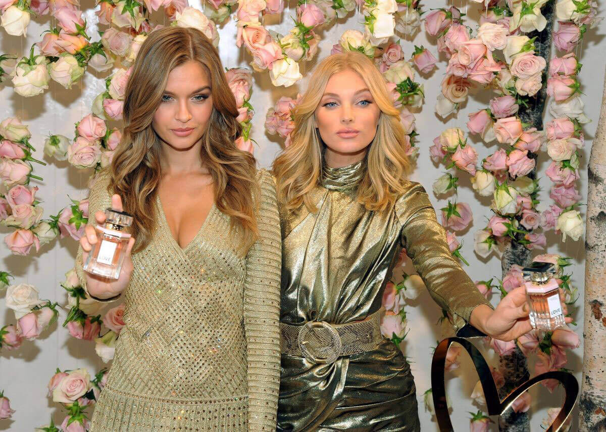 Josephine Skriver and Elsa Hosk at All-New Love Fragrance Launch in New York