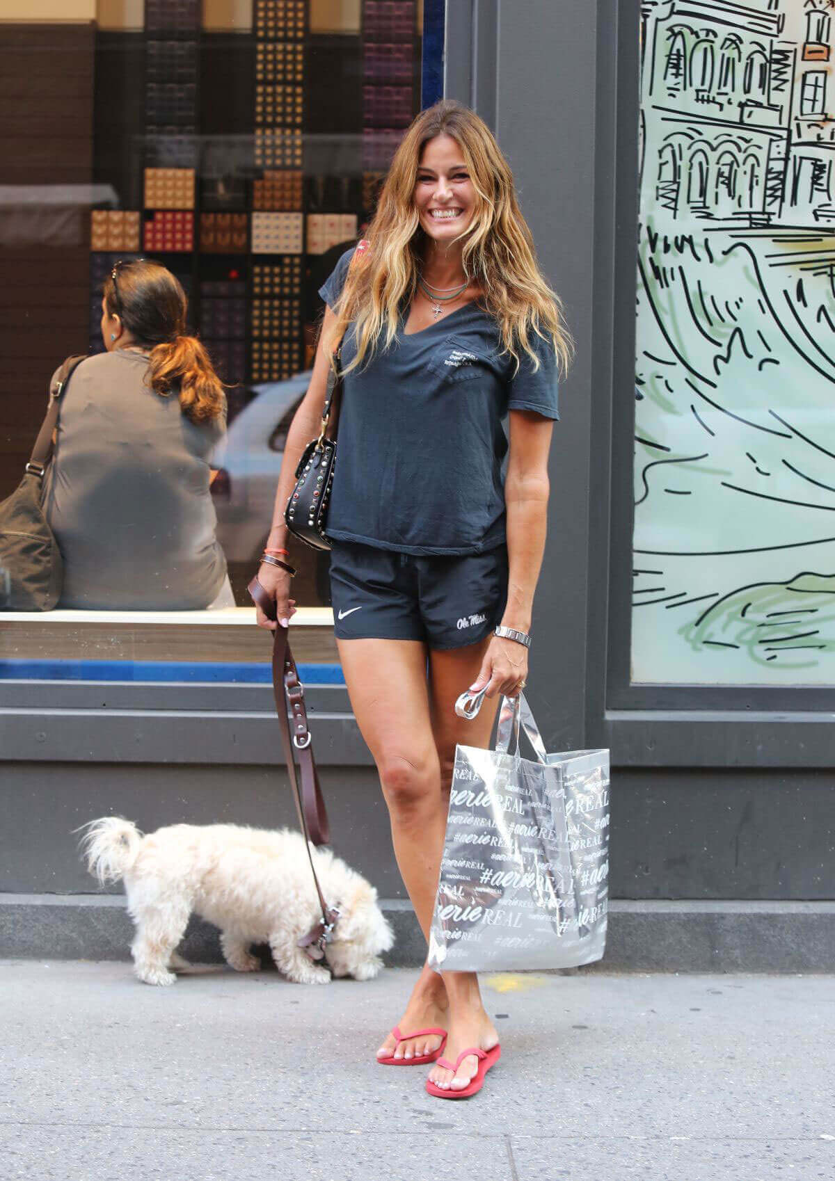 Kelly Killoren Bensimon Stills Out with Her Dog in New York