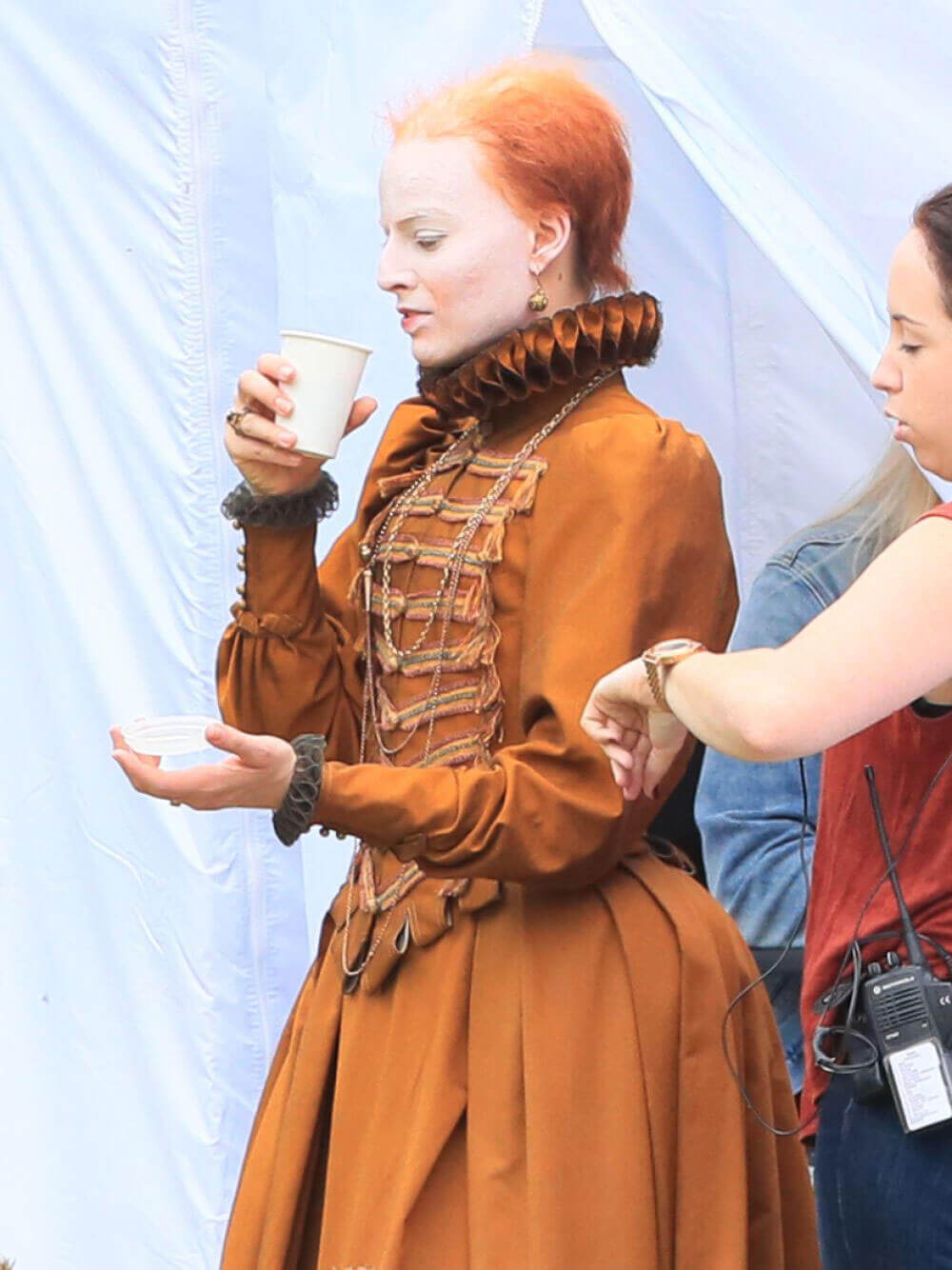 Margot Robbie Stills on the Set of "Mary Queen of Scots" Movie