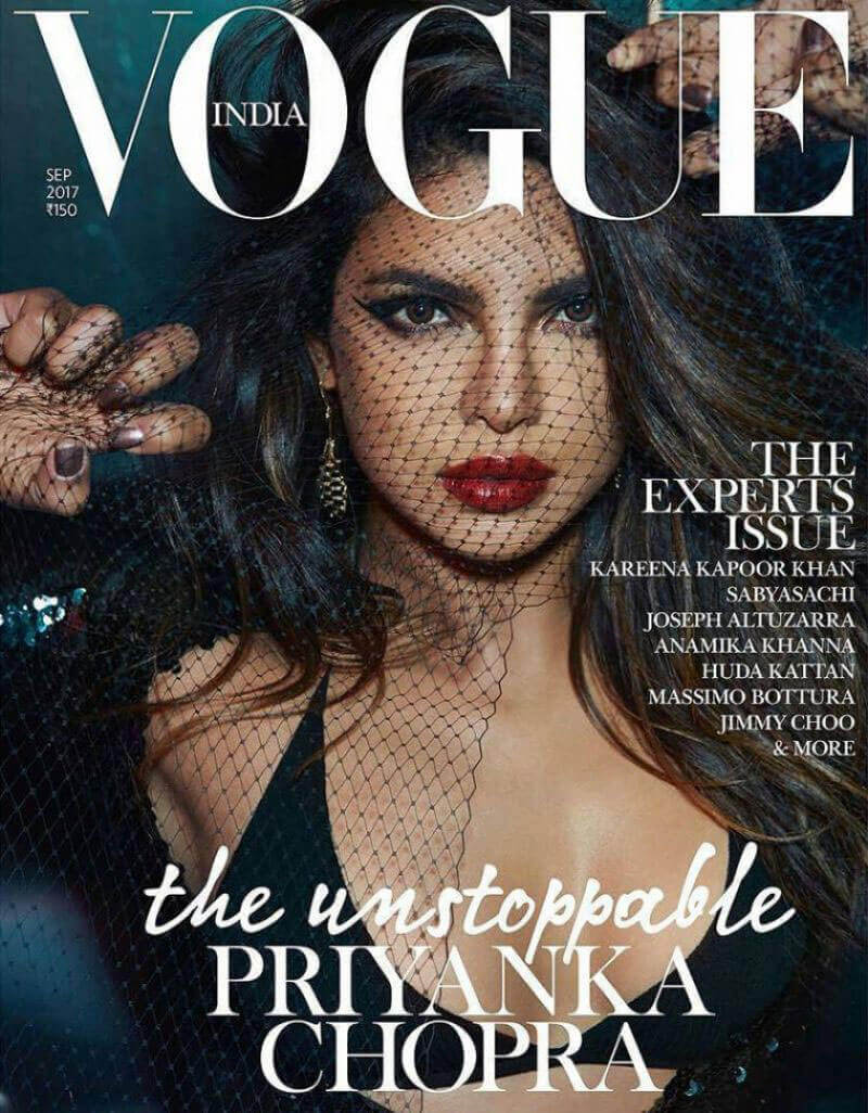 Priyanka Chopra Cover in Vogue Magazine, India September 2017