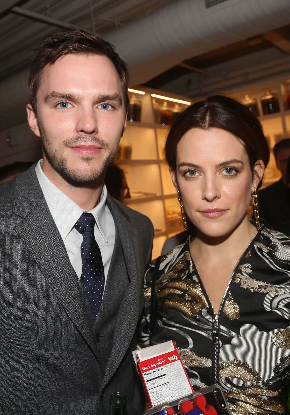 Riley Keough with Nicholas Hoult at "Rebel in the Rye" Movie Premiere in New York