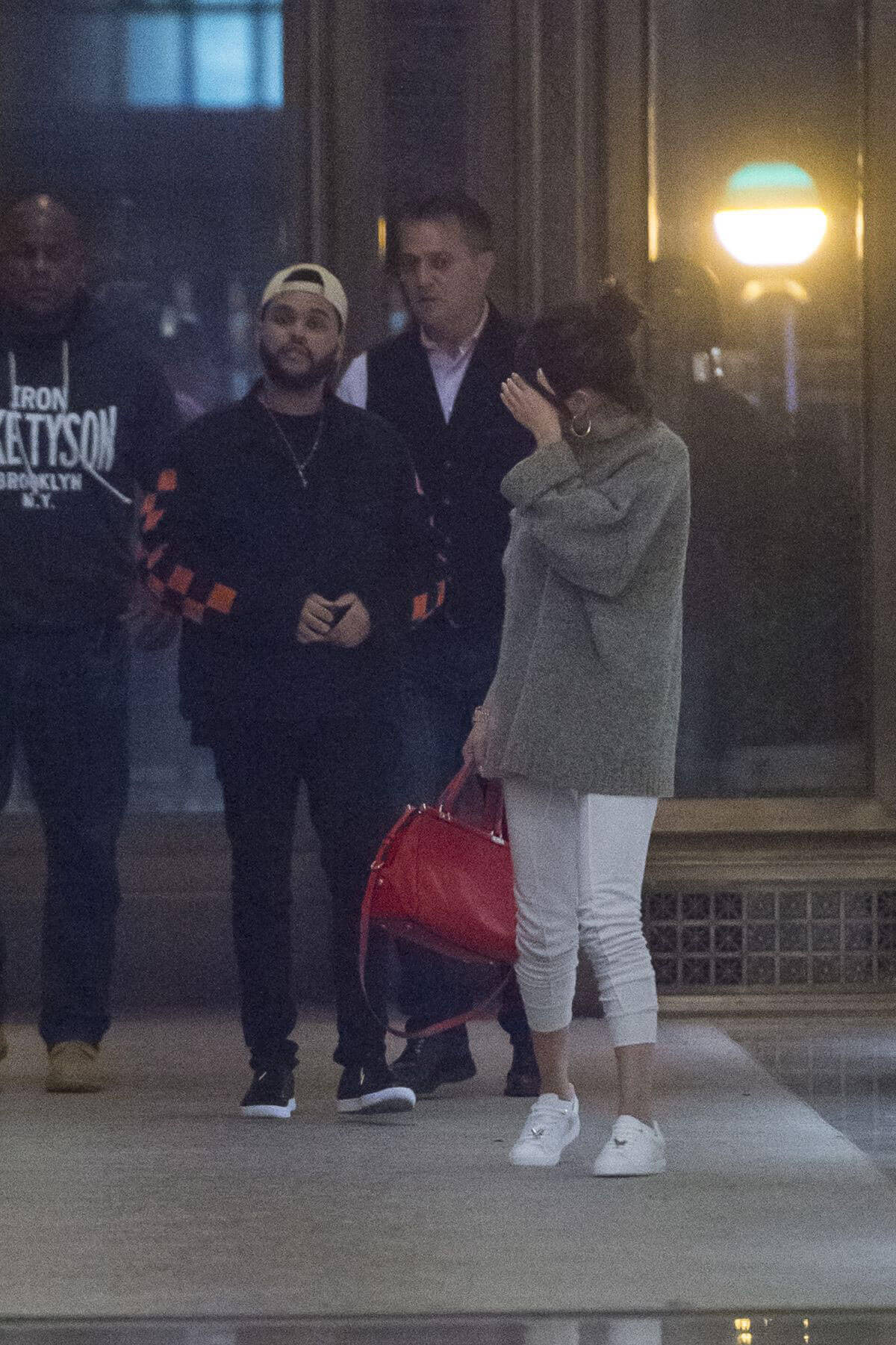 Selena Gomez with The Weeknd Stills Out for Dinner in New York