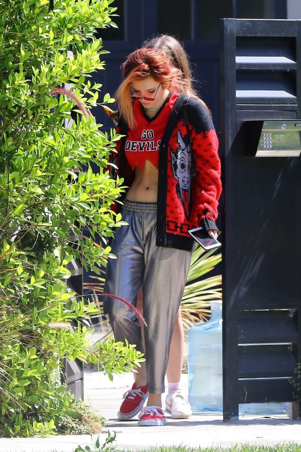 Bella Thorne Leaves Her House in Los Angeles