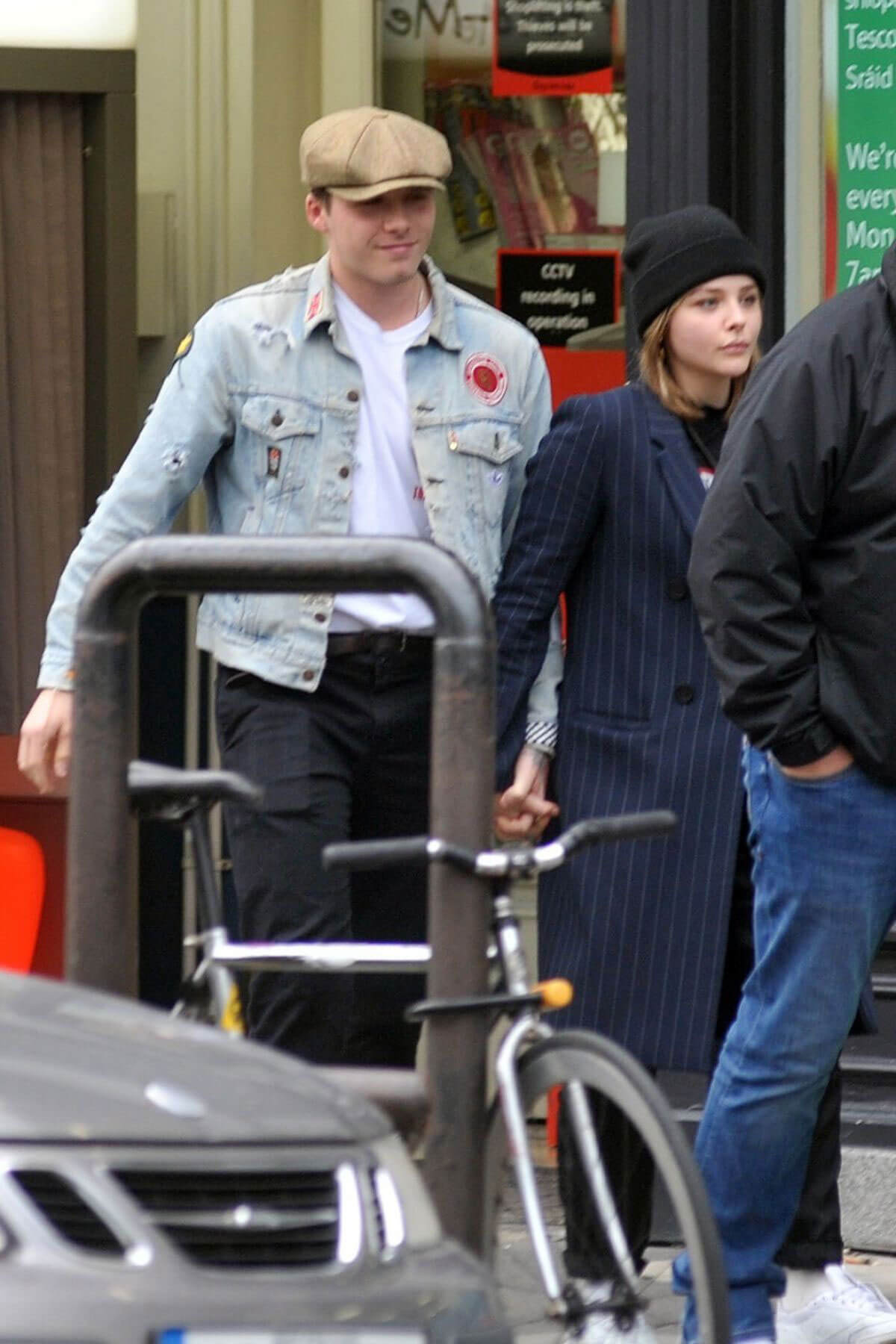 Chloe Grace Moretz and Brooklyn Beckham Stills at Tesco Store in Dublin