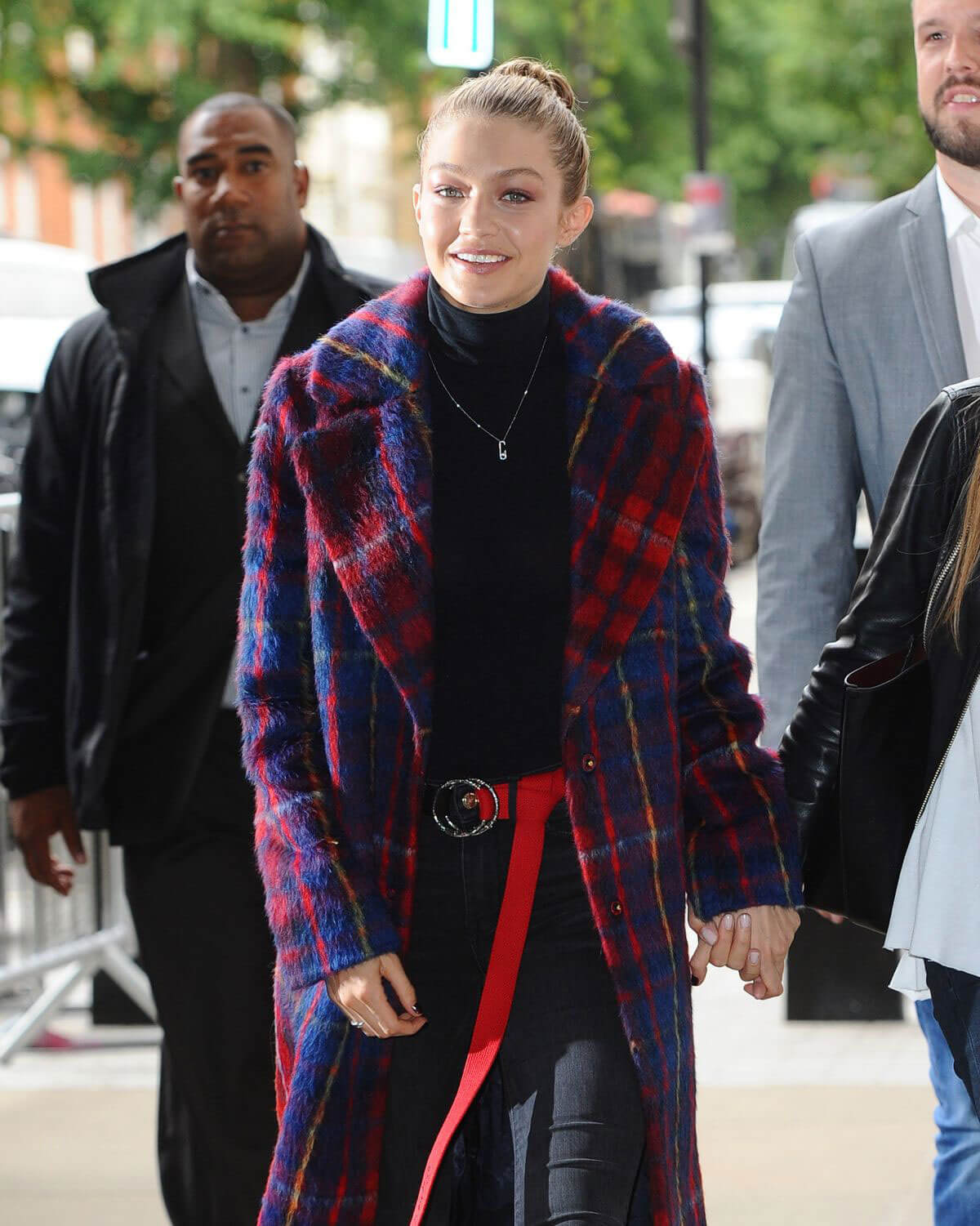 Gigi Hadid Arrives at BBC Radio One in London