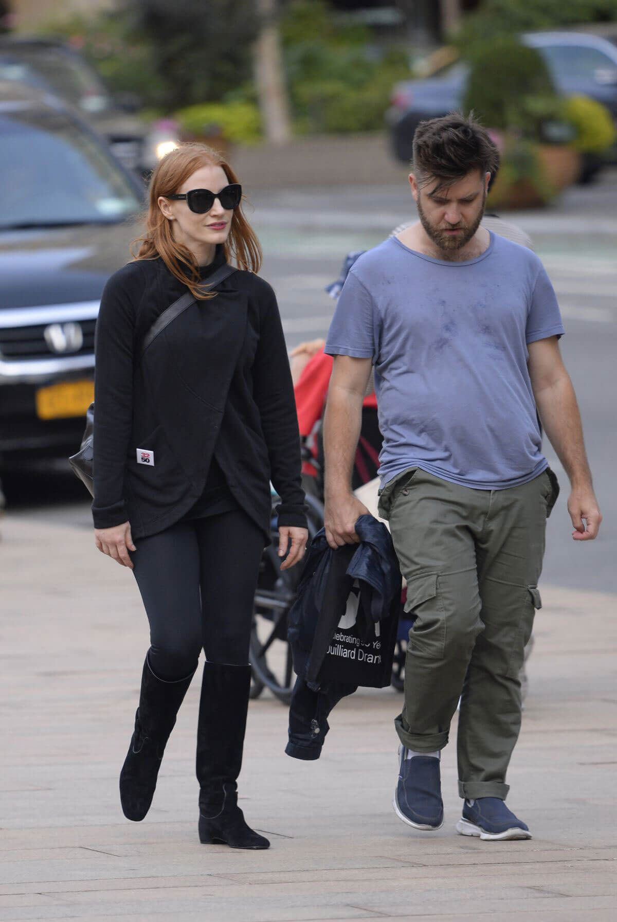 Jessica Chastain wears Black at Lincoln Center in New York