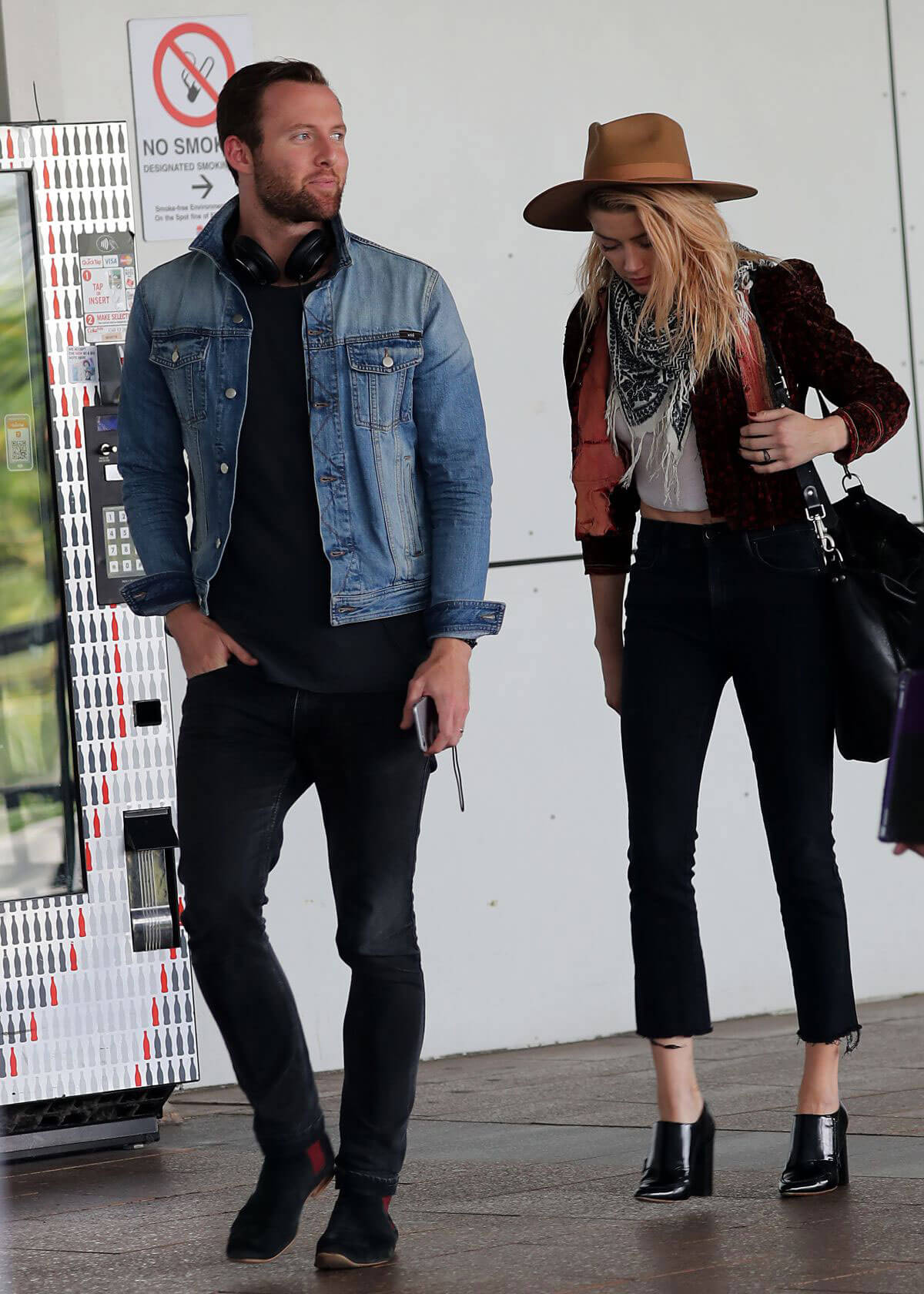 Amber Heard and Elon Musk Stills Out and About in Sydney