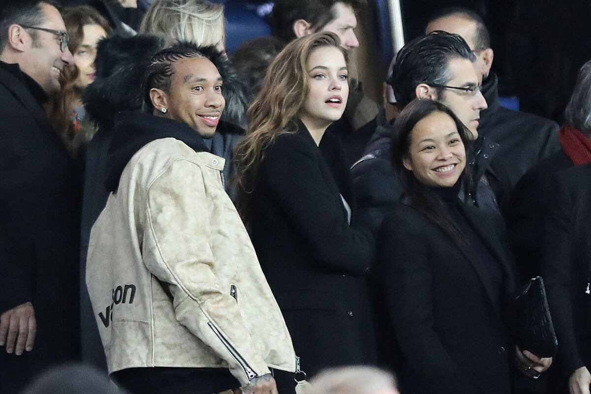 Barbara Palvin Stills at PSG vs Nantes Game in Paris