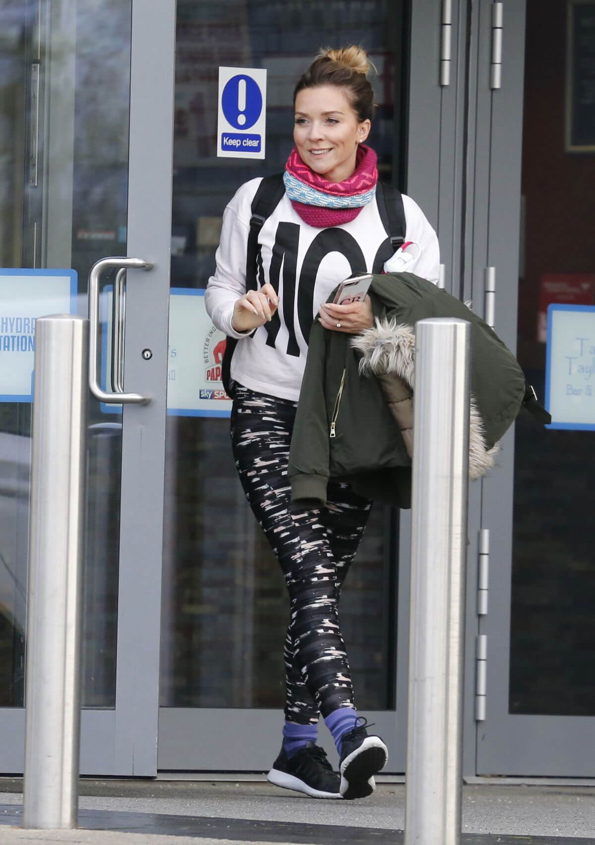 Candice Brown Stills Leaves Dancing on Ice Rehearsal in London