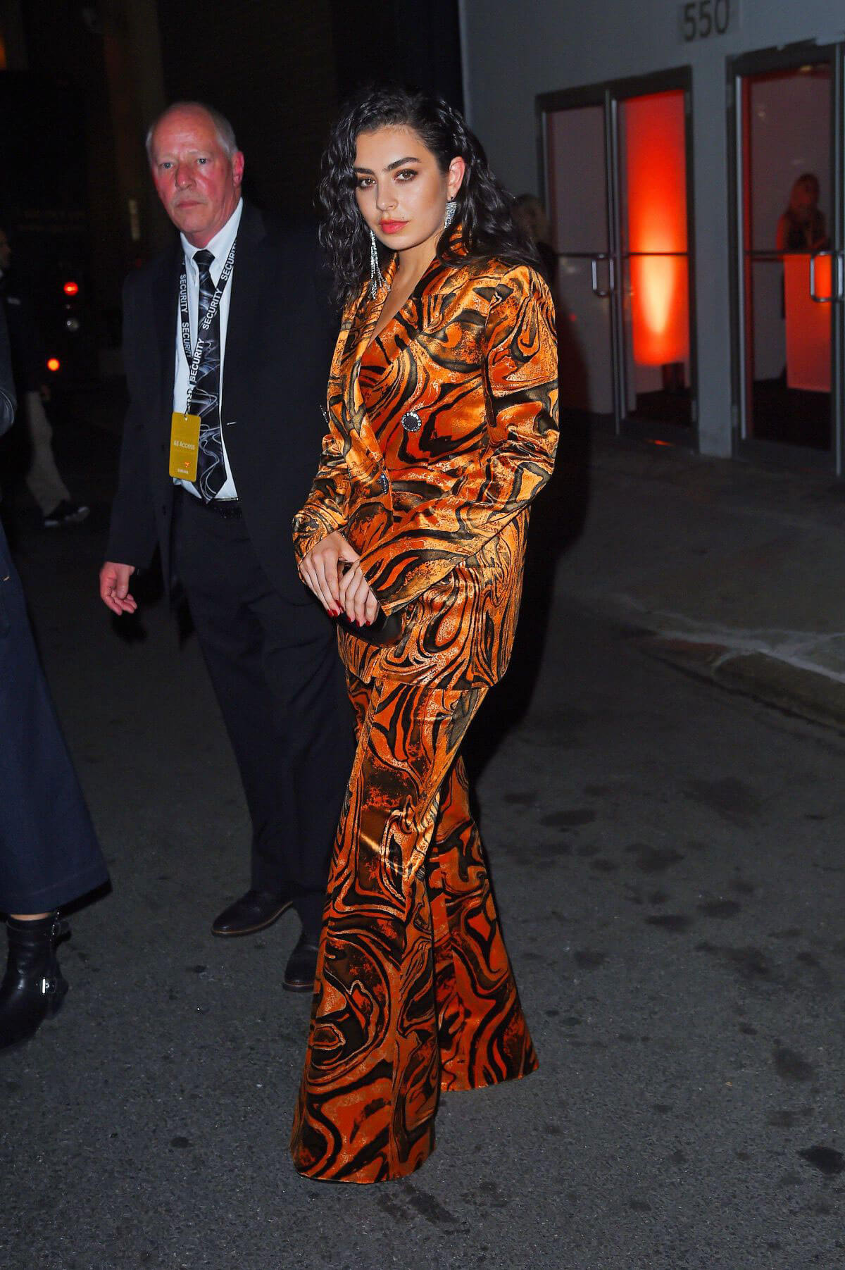 Charli XCX wears Lions Color Suit Out and About in New York