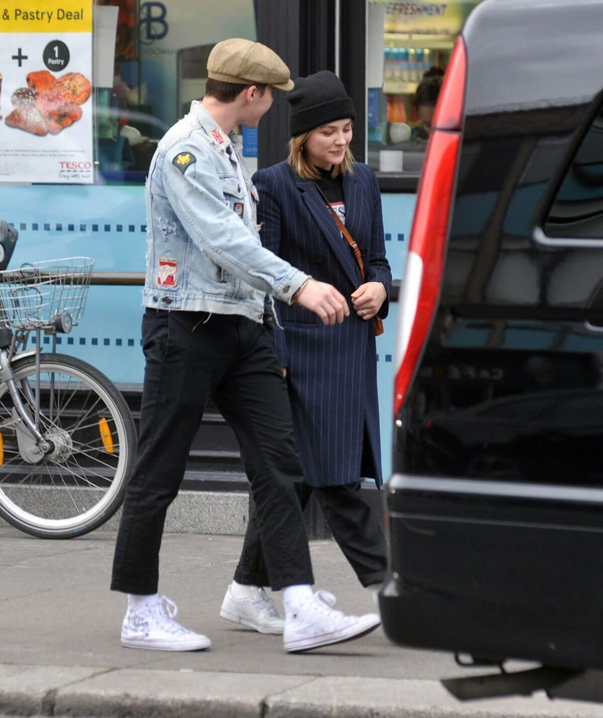 Chloe Moretz and Brooklyn Beckham Stills Leaves Tesco Store in Dublin