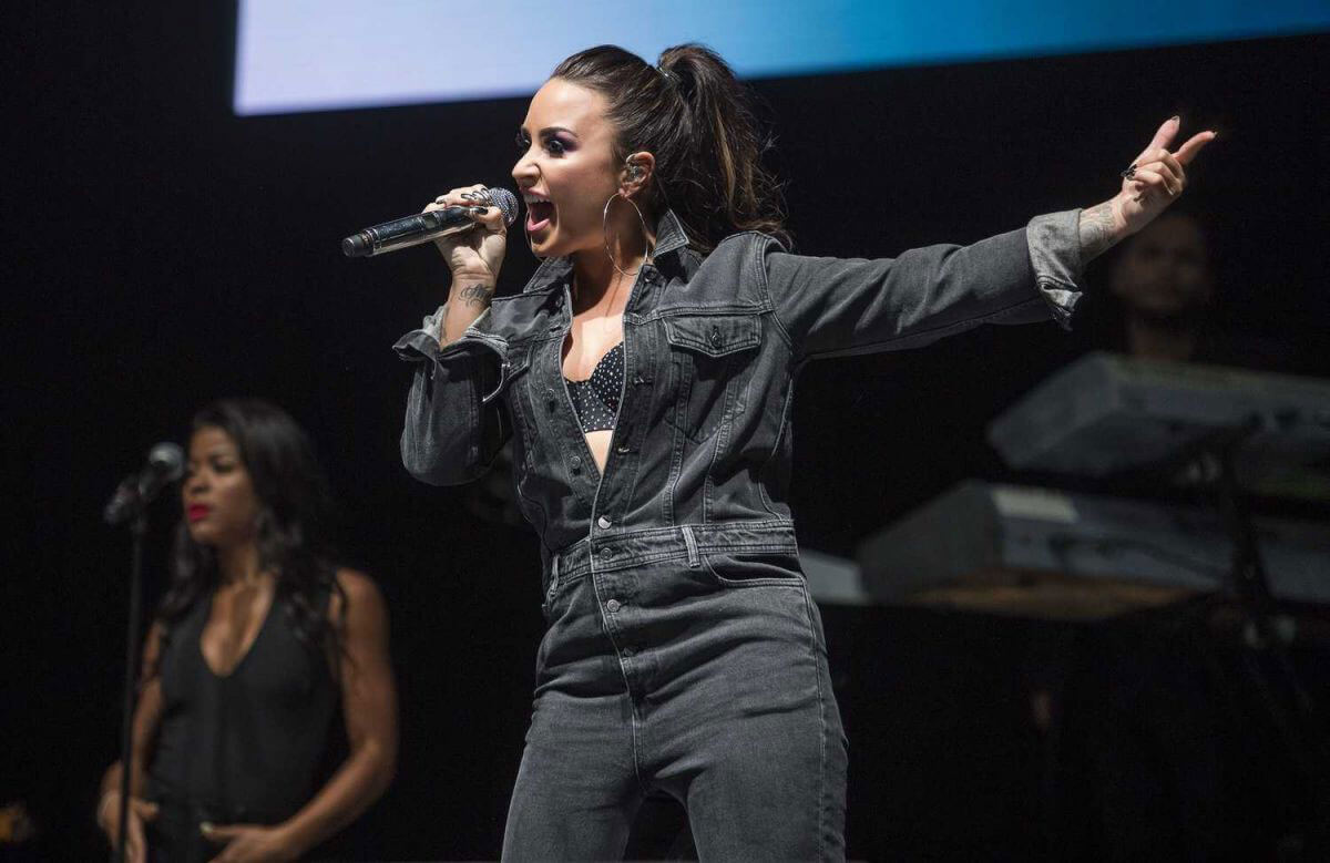 Demi Lovato Stills Performs at Free Radio Live in Birmingham