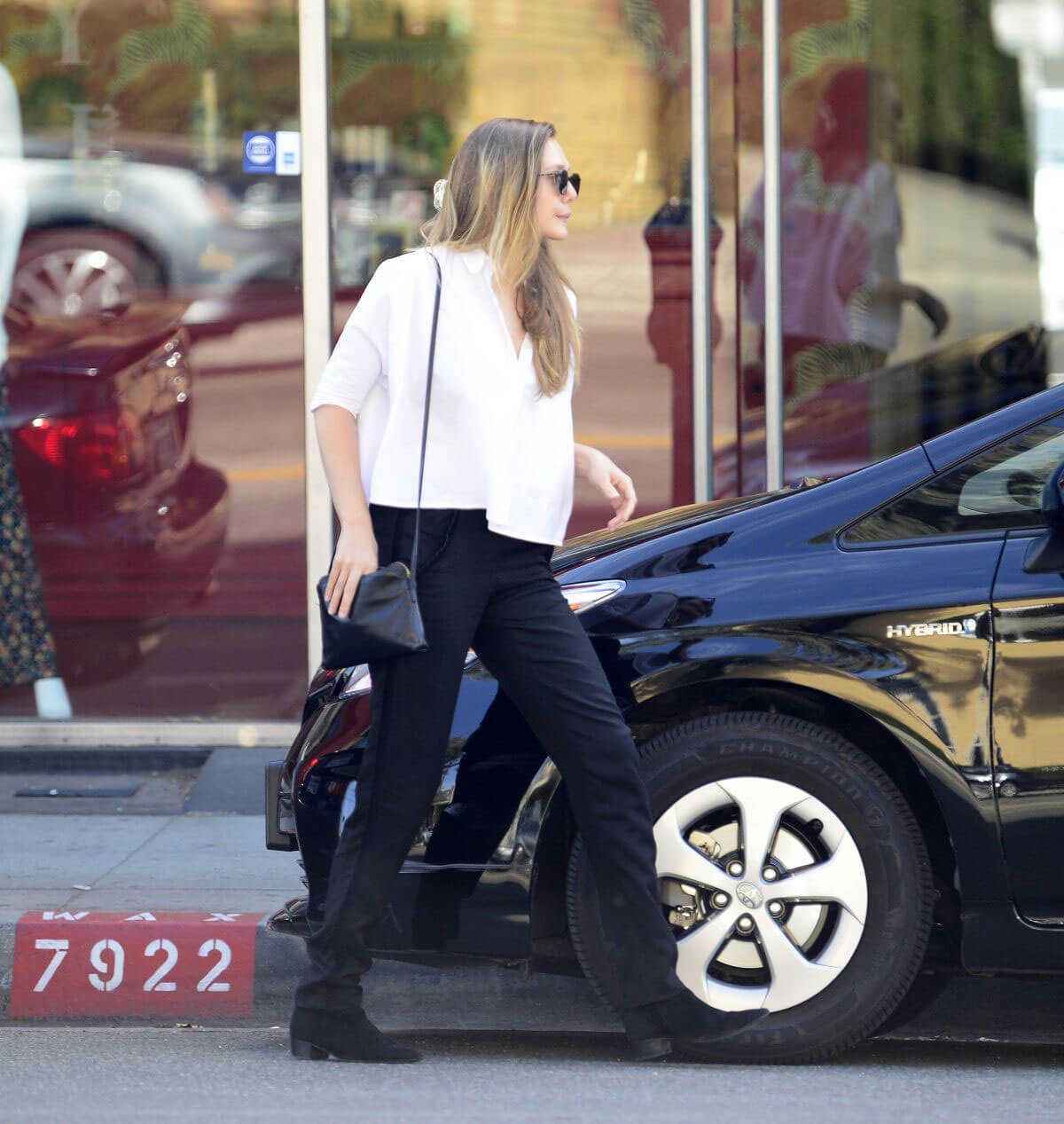 Elizabeth Olsen Stills Leaves Waxing Salon in Los Angeles