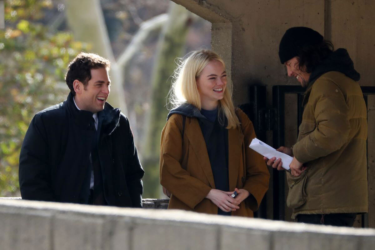 Emma Stone Stills on the Set of Maniac in New York Images