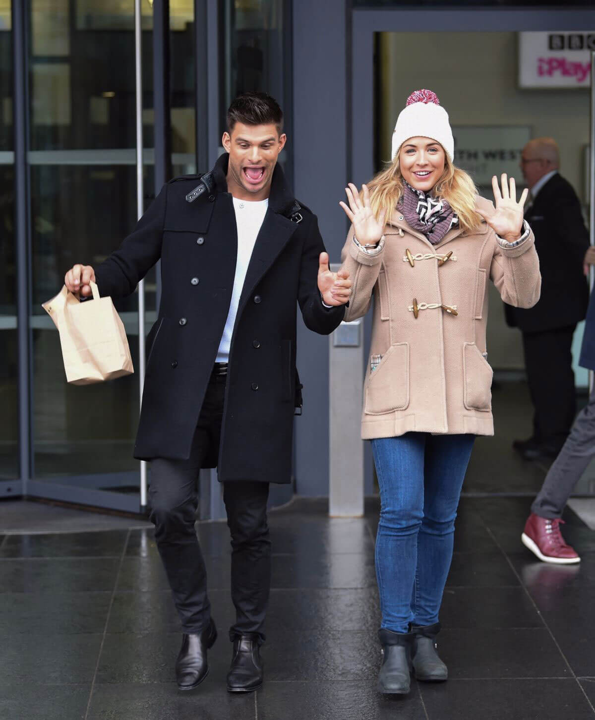 Gemma Atkinson Stills Leaves BBC Breakfast Studio in Manchester