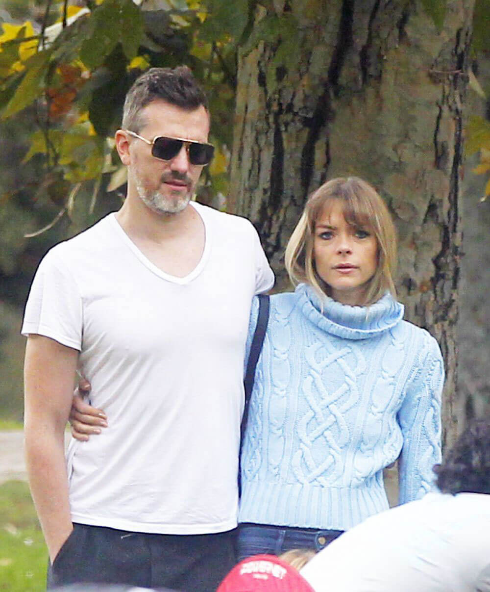 Jaime King and Her Husband Kyle Newman Show Soccer Skills Images