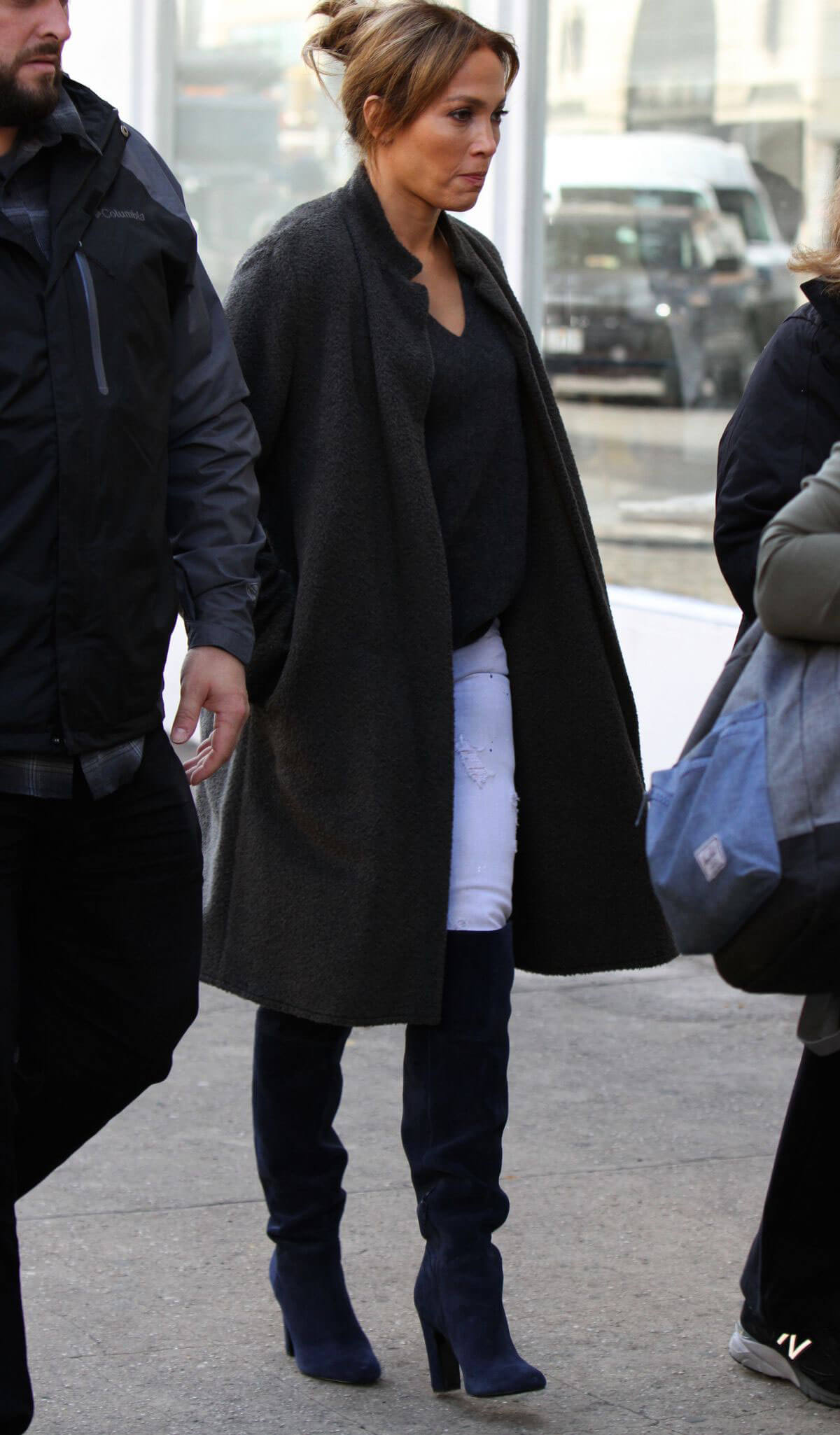 Jennifer Lopez Stills on the Set of Second Act in New York