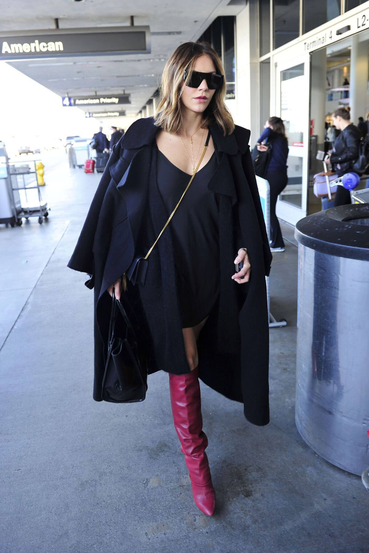 Katharine McPhee Stills at Los Angeles International Airport