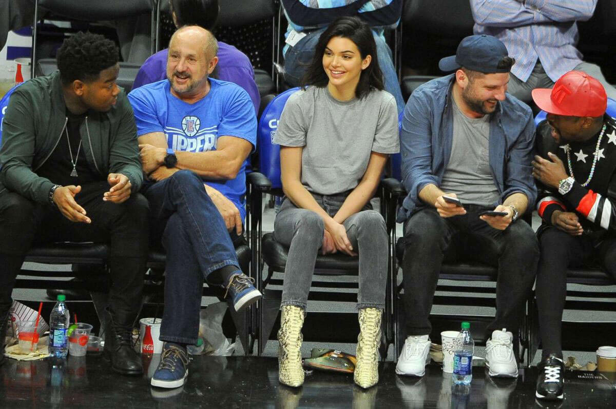 Kendall Jenner Stills at 76ers vs Clippers Game in Los Angeles