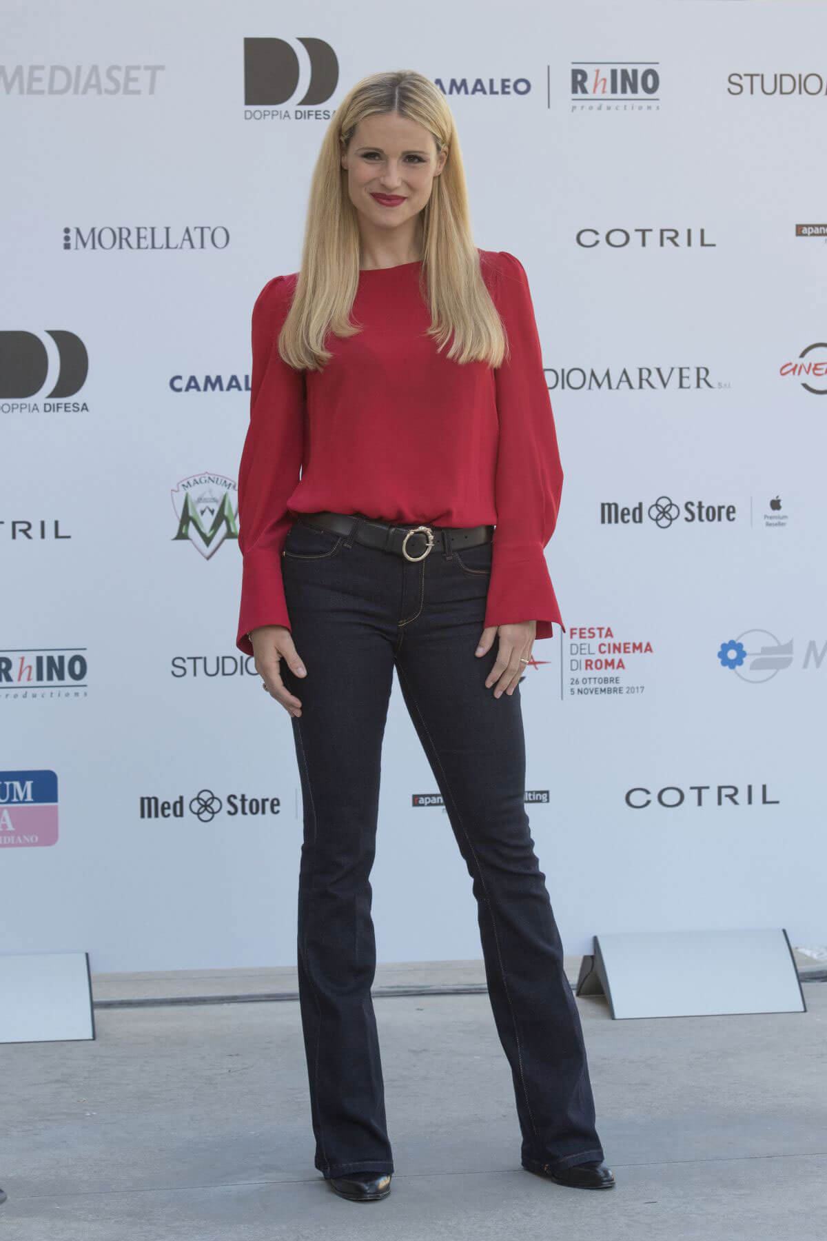 Michelle Hunziker Stills at Double Defense: Killed in a Waiting for Judgement Photocall at Rome Film Festival