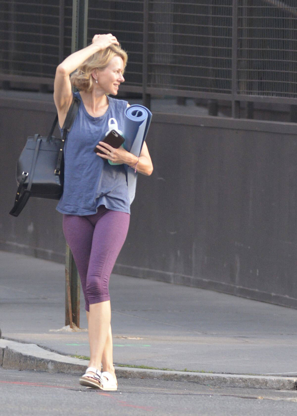 Naomi Watts Stills Leaves Yoga Class in New York