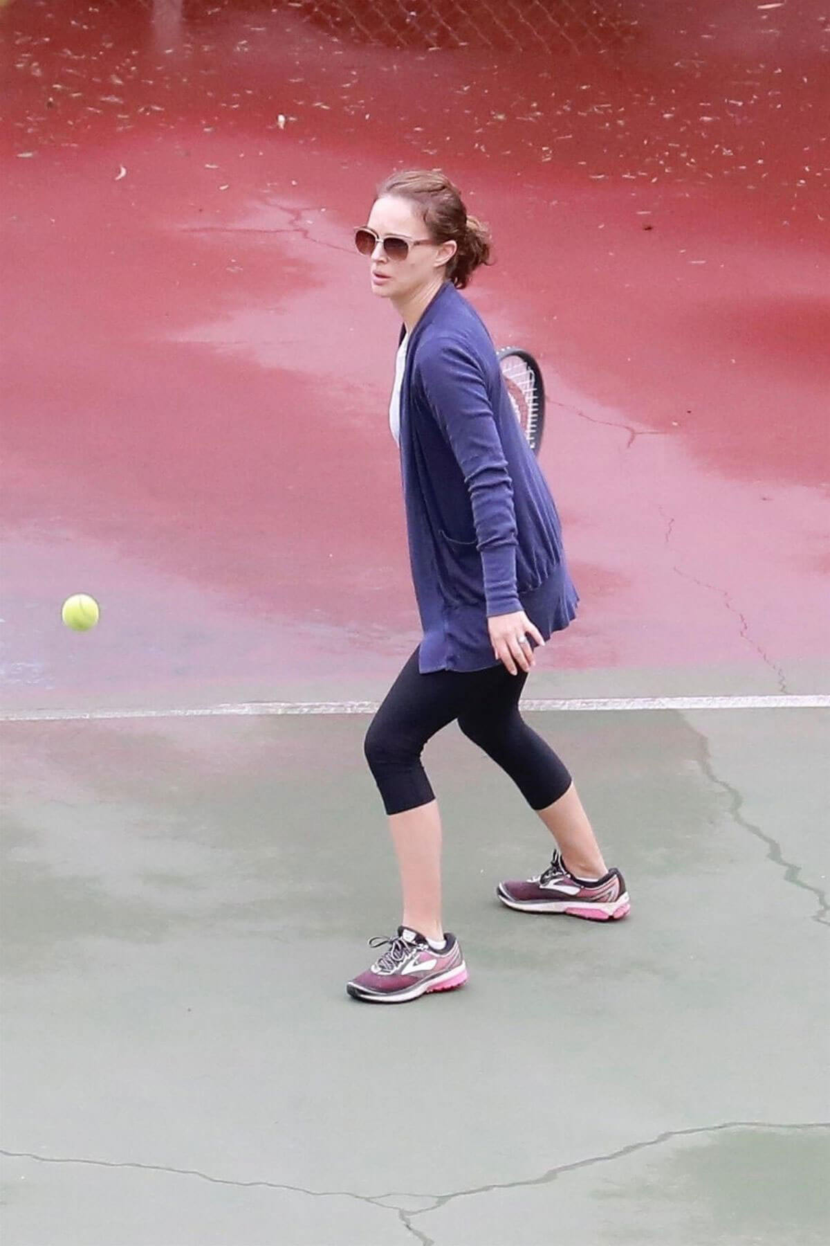 Natalie Portman Stills at a Tennis Class in Los Angeles