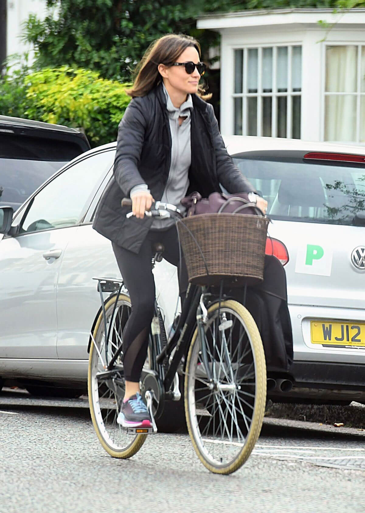 Pippa Middleton enjoys Riding a Bicycle in London Images