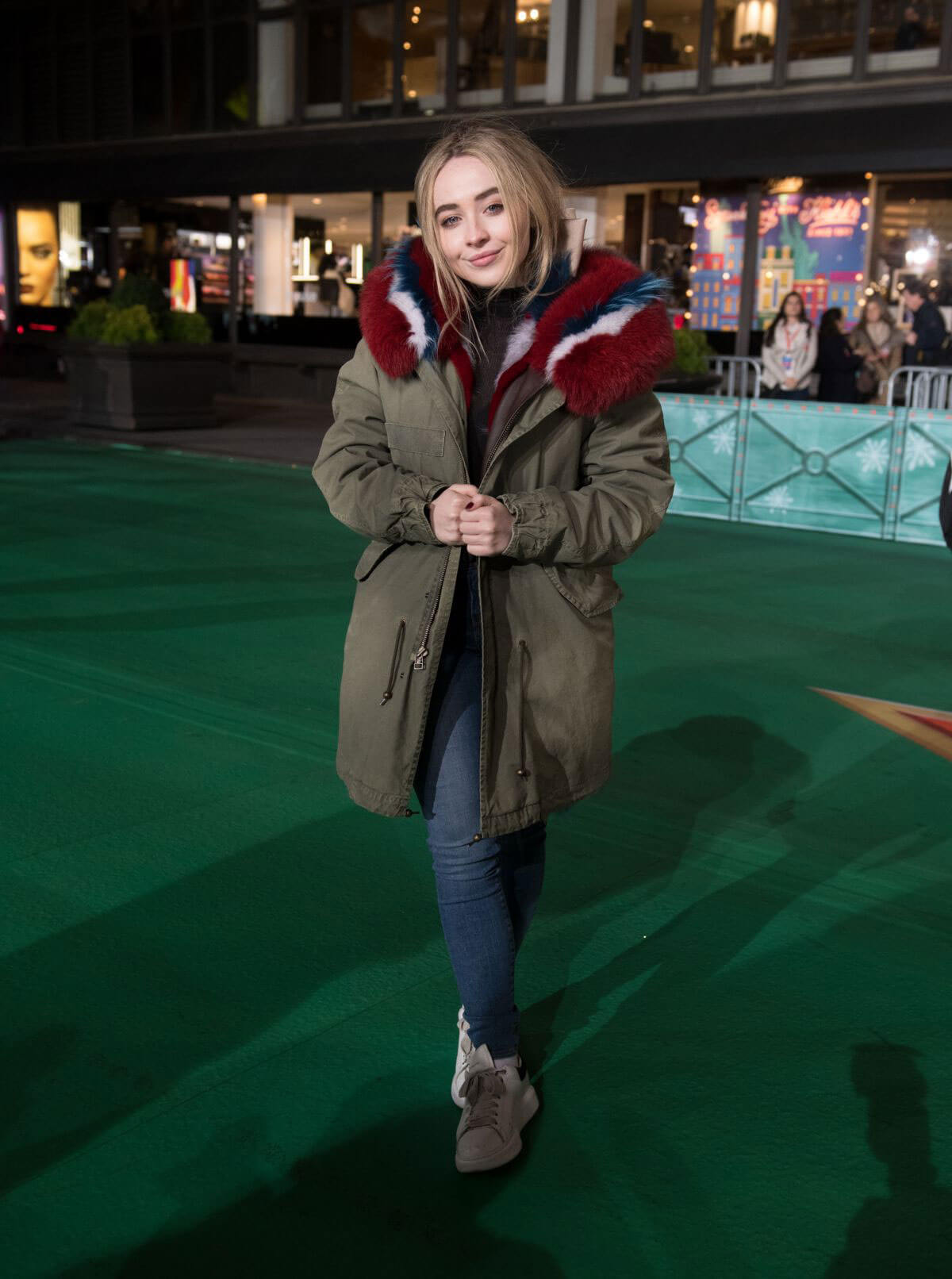 Sabrina Carpenter Stills at Macy Thanksgiving Day Parade Rehearsals in New York