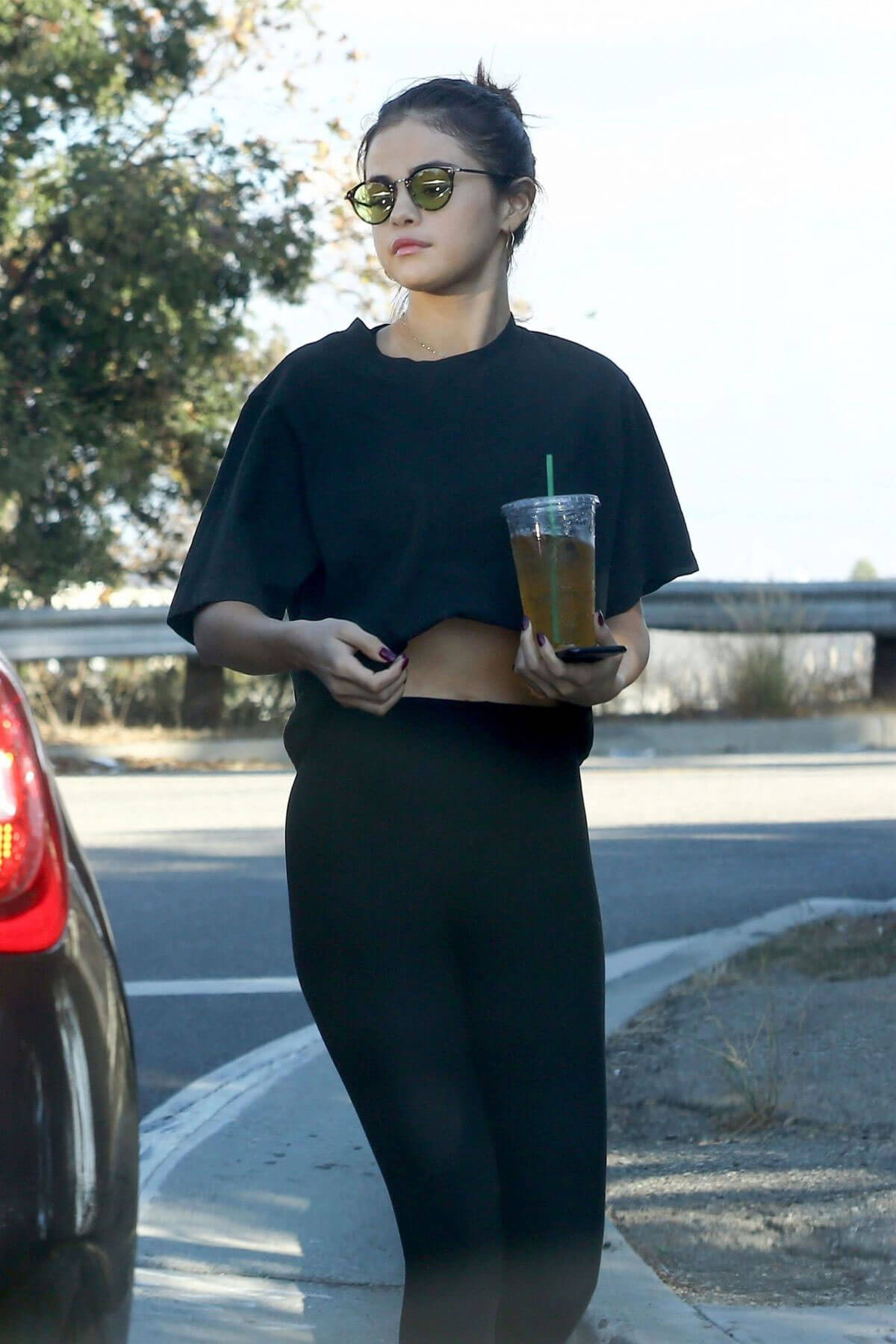 Selena Gomez Stills Out for Iced Tea in Los Angeles Images