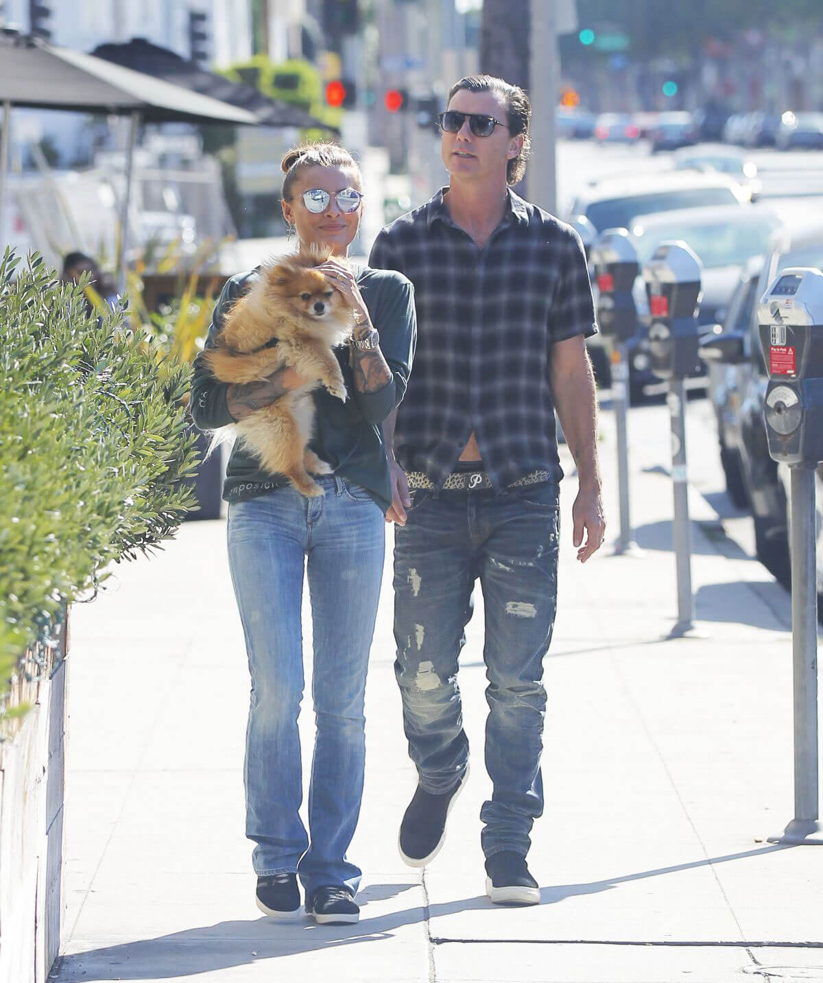 Sophia Thomalla and Gavin Rossdale Stills Out in Hollywood Images