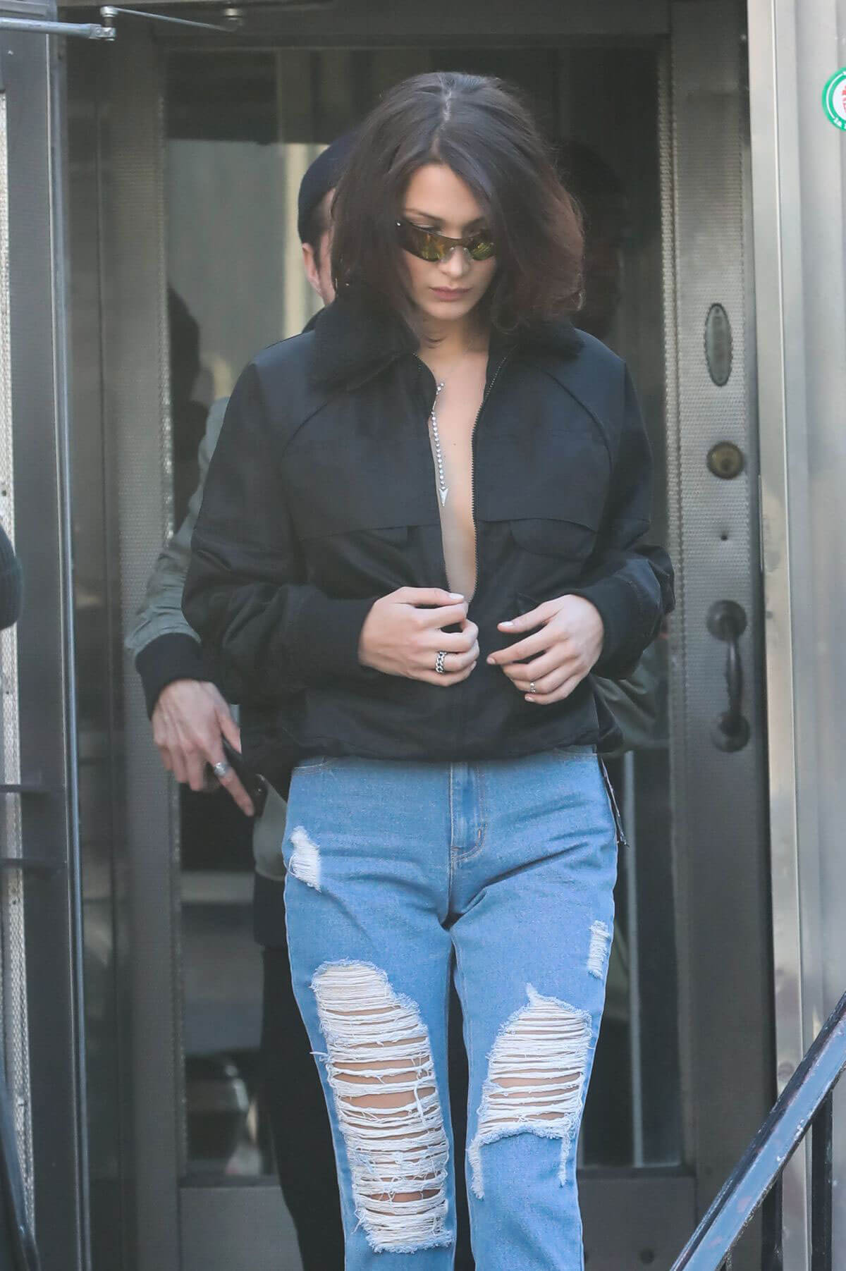 Bella Hadid Stills Out in New York 2017/12/11