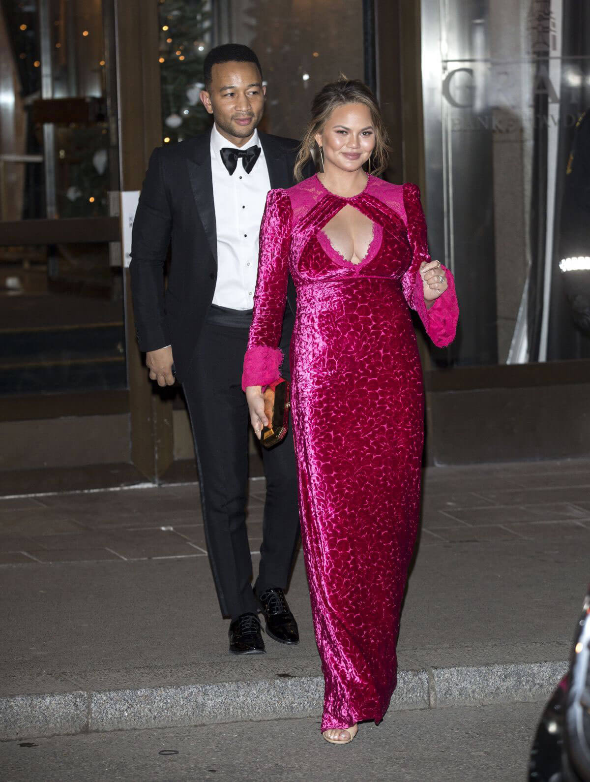 Chrissy Teigen and John Legend Stills Leaves Nobel Peace Prize Banquet in Oslo 2017/12/10