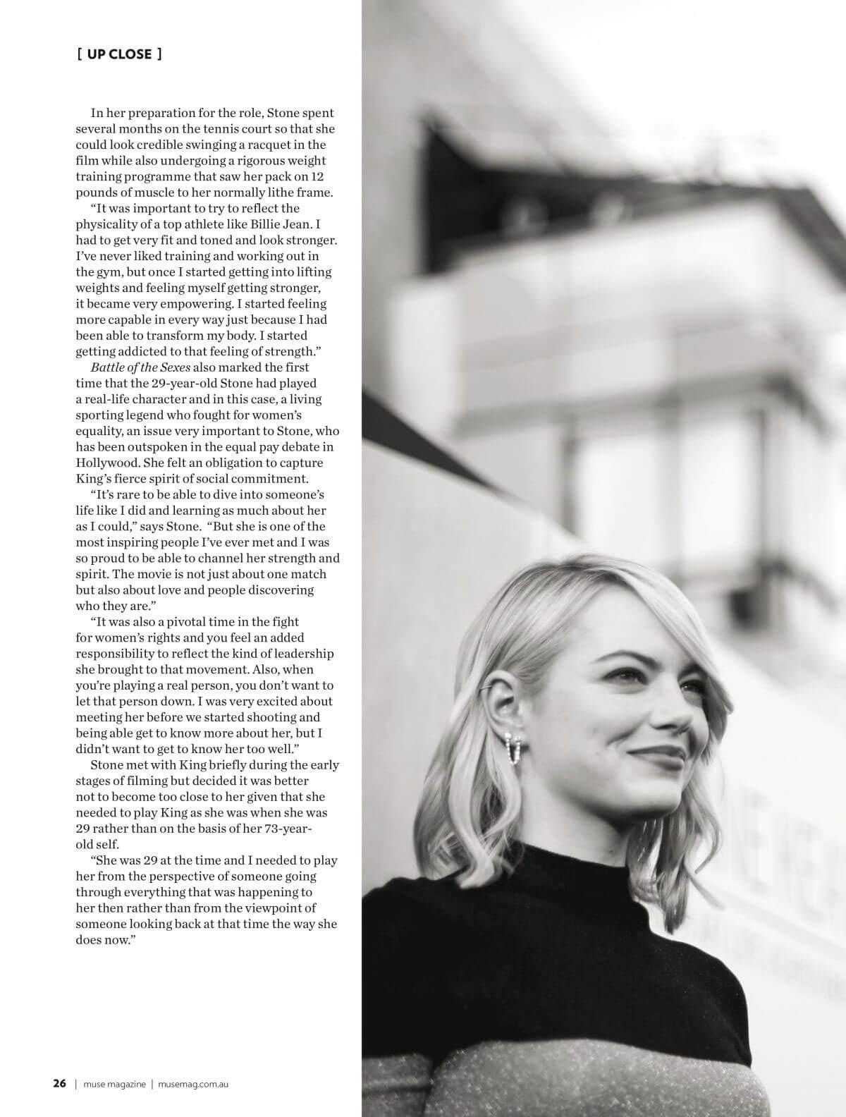 Emma Stone Stills in Muse Magazine, January 2018 Issue