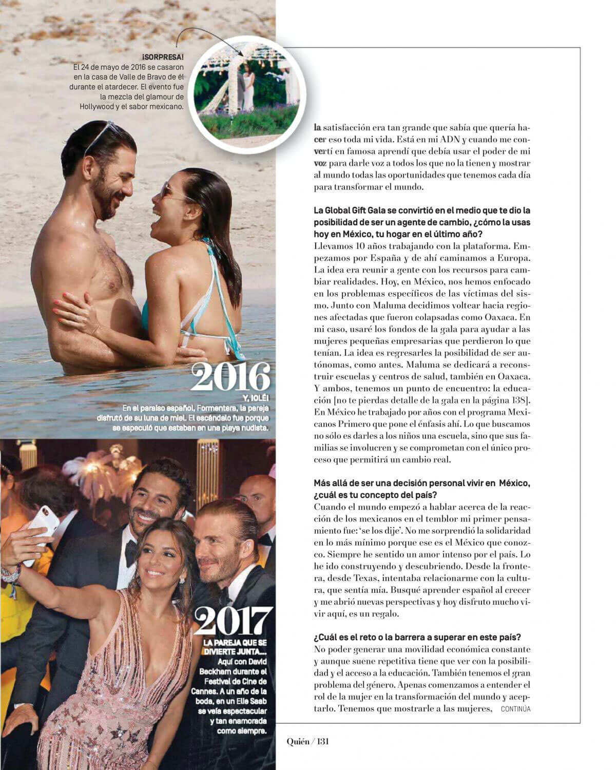 Eva Longoria Stills in Quien Magazine, November 2017 Issue