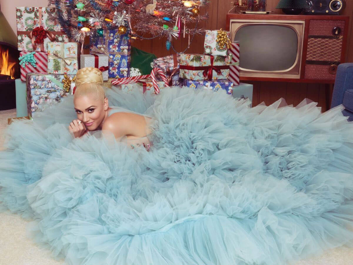 Gwen Stefani Poses for You Make It Feel Like Christmas Photoshoot 2017