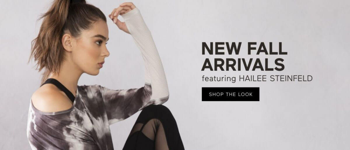 Hailee Steinfeld Poses for Mission Activewear, Collection Fall 2017