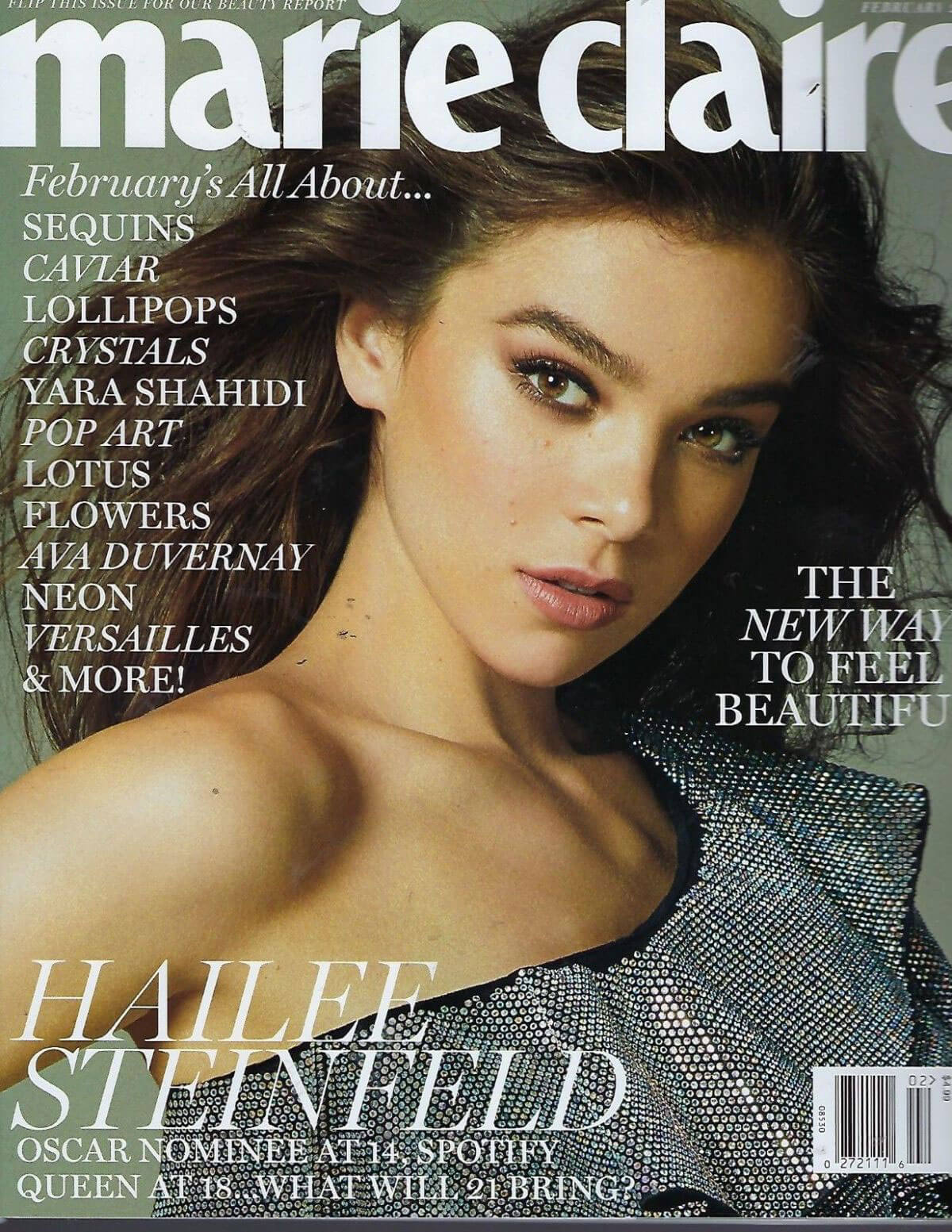 Hailee Steinfeld Stills in the Marie Claire Magazine, February 2018 Issue