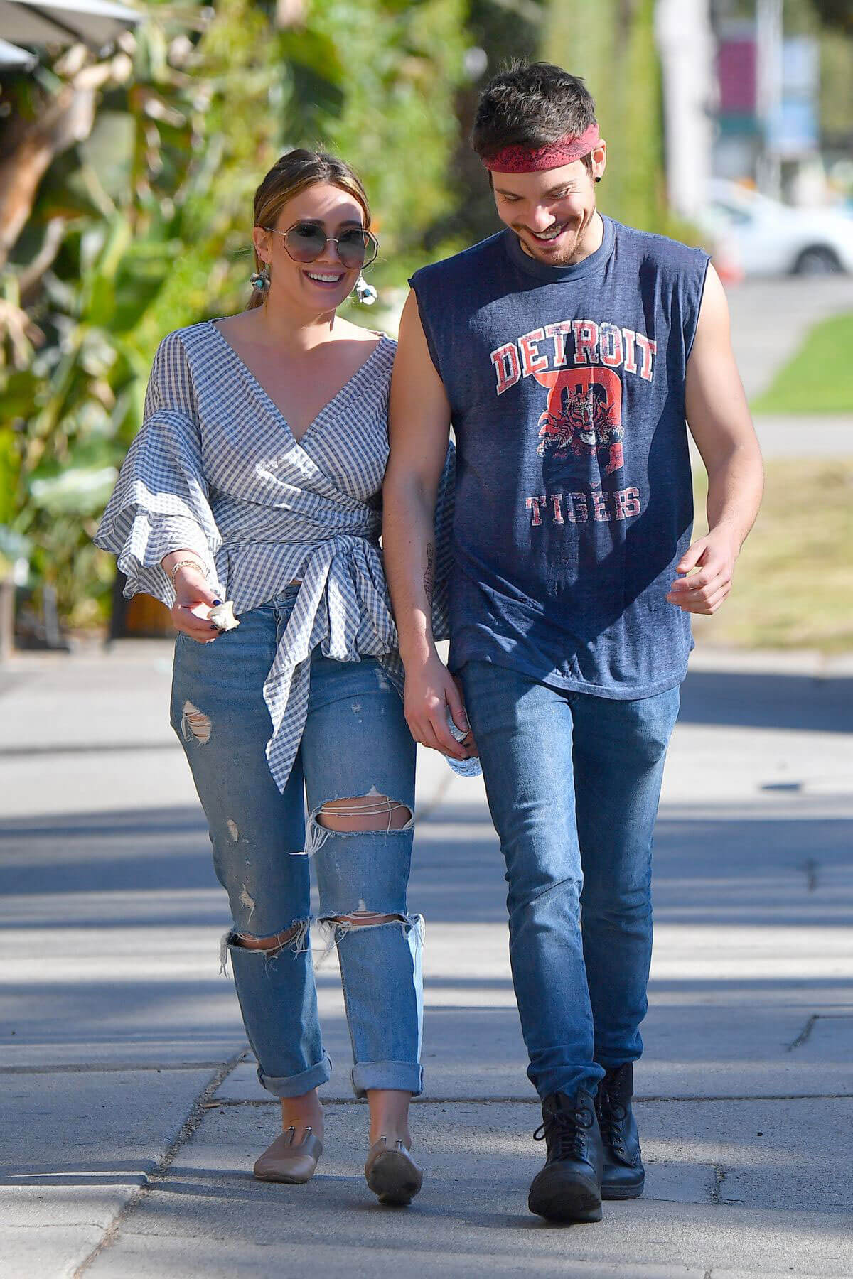 Hilary Duff and Matthew Koma Stills at Fairfax Flea Market in Studio City