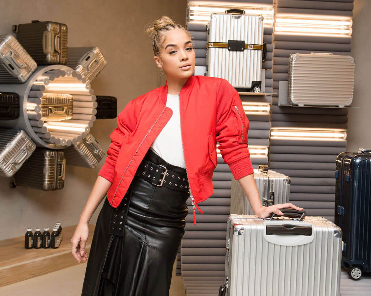 Jasmine Sanders Stills at Rimowa x Alexandre Arnault Pop-up Event in Los Angeles 2017/12/12