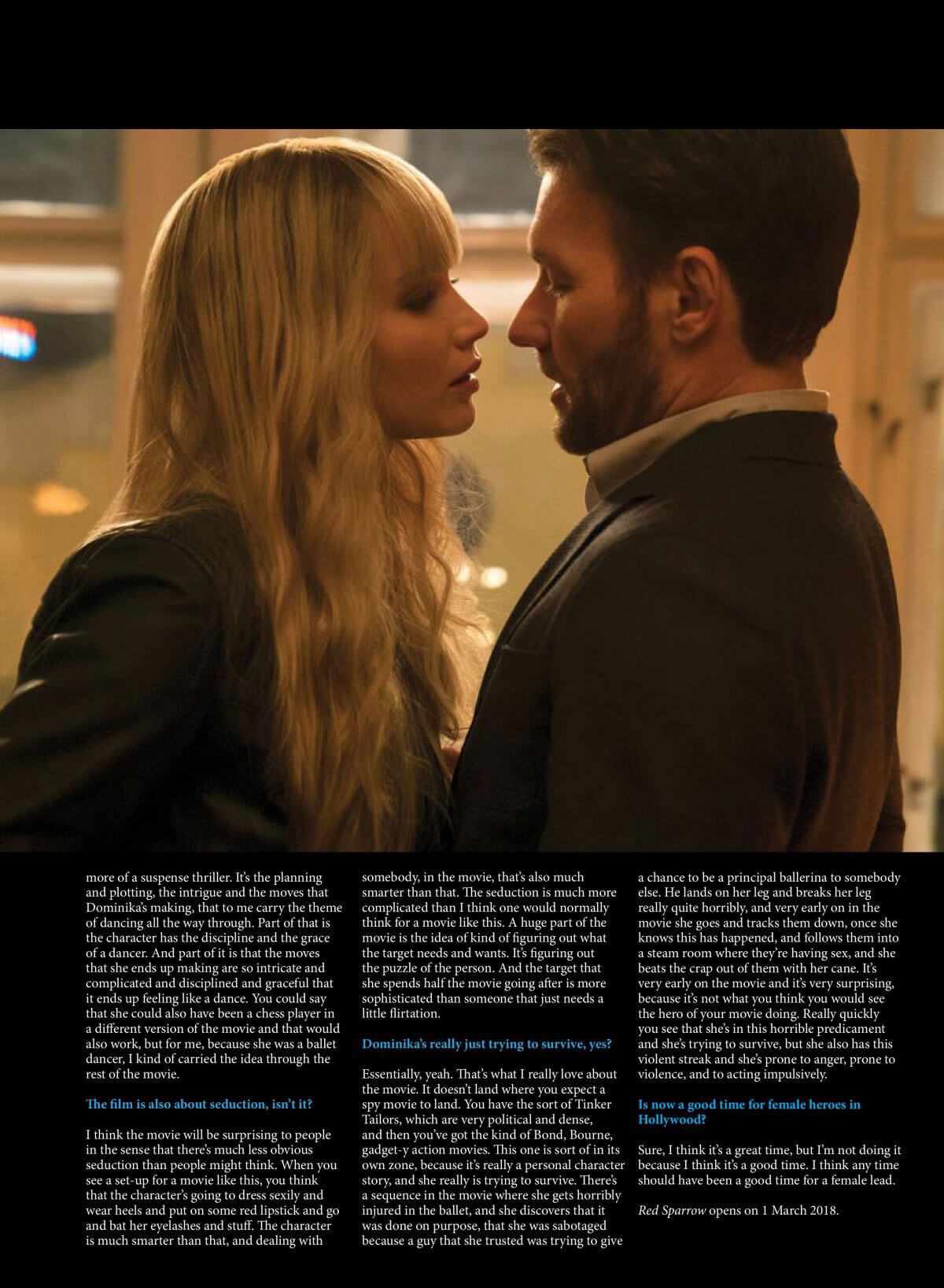 Jennifer Lawrence Stills in Film Fame Fact Magazine, December 2017