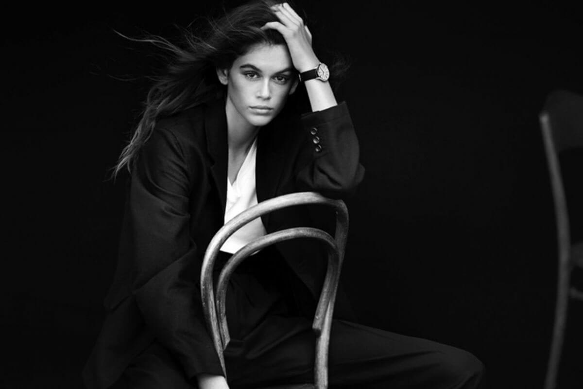 Kaia Gerber Poses for Omega Watches, 2017 Issue