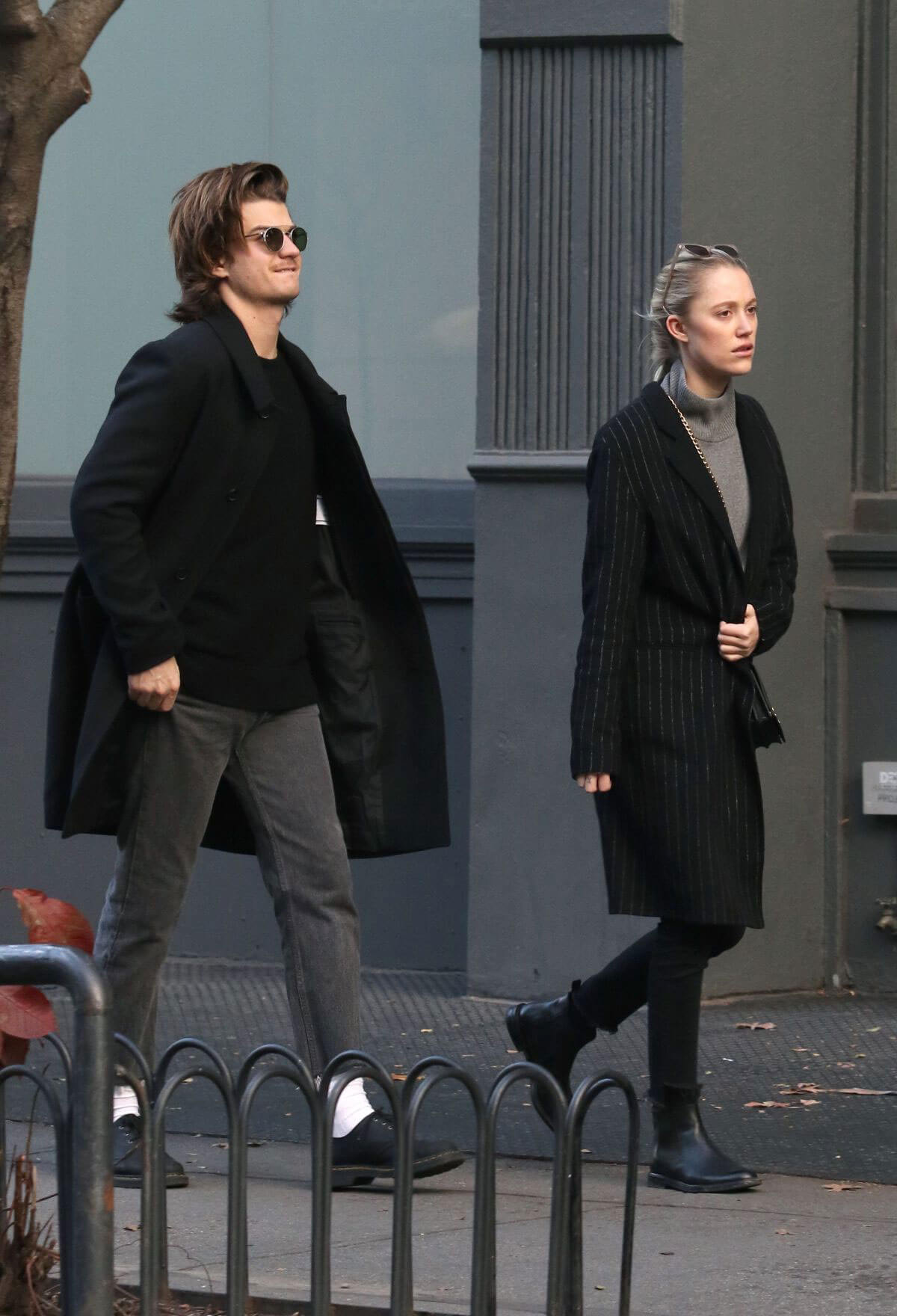 Maika Monroe and Joe Keery Stills Out Shopping in New York